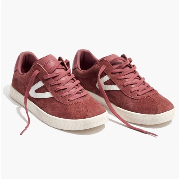 Tretorn Shoes - Tretorn Dusty Rose Suede Sneakers